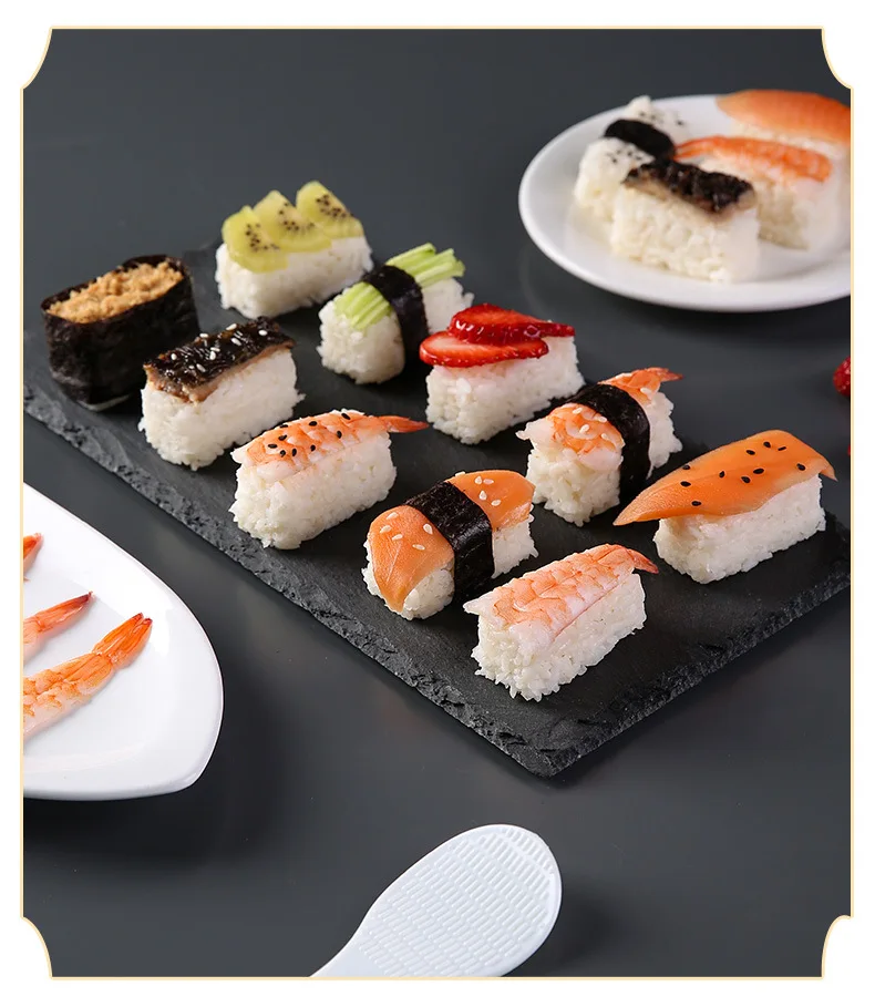 10-Girds DIY Sushi Molds Rice Ball Mold Set Sushi Rice Shape Maker Sushi Roll Mold Bento Rice Baller Shaker Box Kitchen Tool