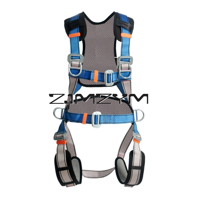 High Altitude Operation Anti-fall Full Body Safety With 5-point Safety Belt Double-back Suspension Outdoor Safety Belt