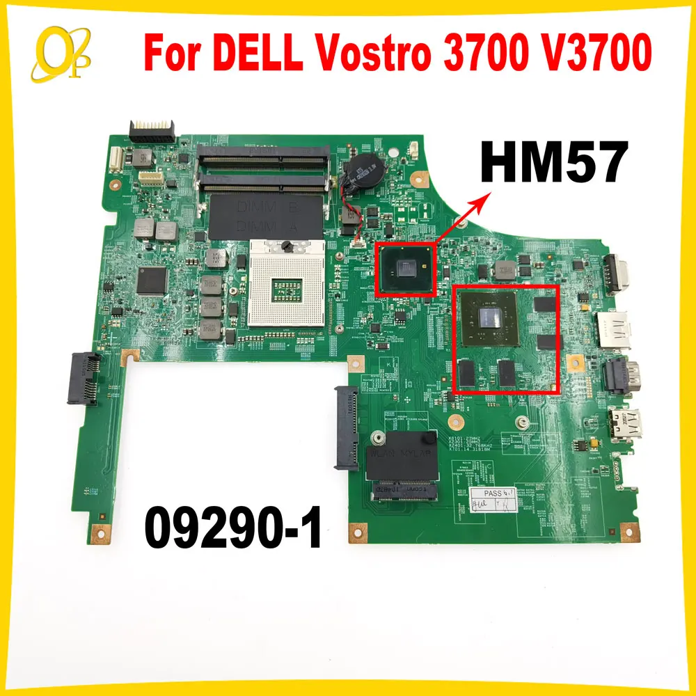 09290-1 Mainboard for DELL Vostro 3700 V3700 laptop motherboard CN-0WTW8F 0WTW8F N11P-GE1-A3 1GB GPU HM57 DDR3 tested