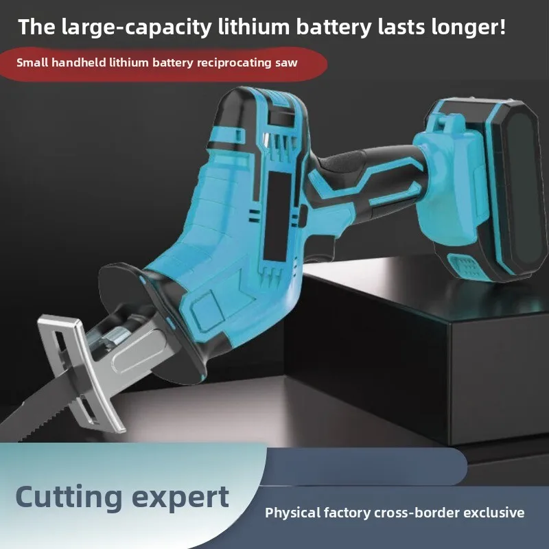

Высокомощная зарядная сабельная пила с литиевой батареей, электрическая сабельная пила для уличной деревообработки, маленькая бесщеточная бензопила
