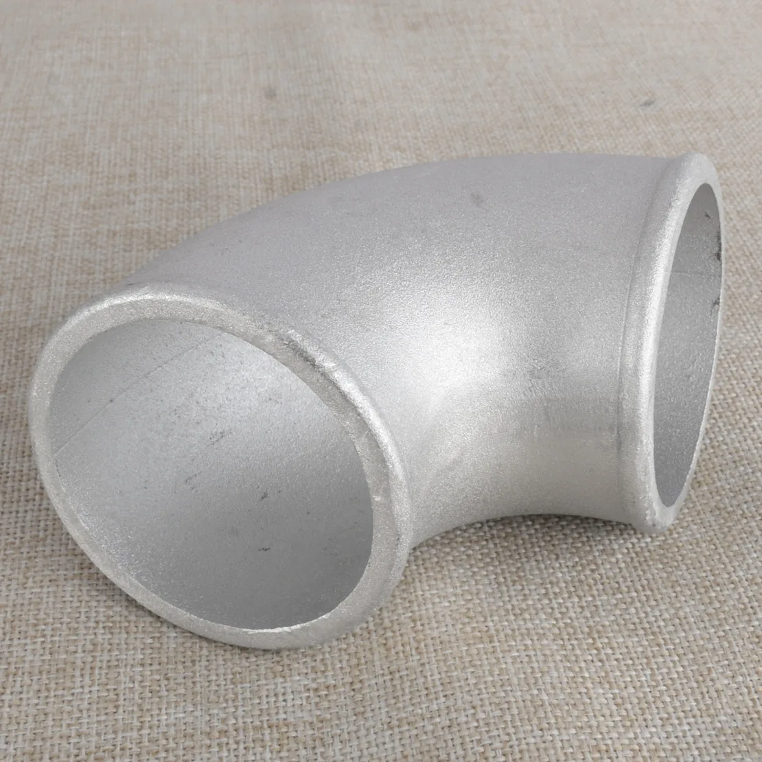 Car 70mm 2.75 Inch 90 Degree Cast Aluminum Elbow Turbo Pipe Joiner Intercooler Tight Bend Tube Silver