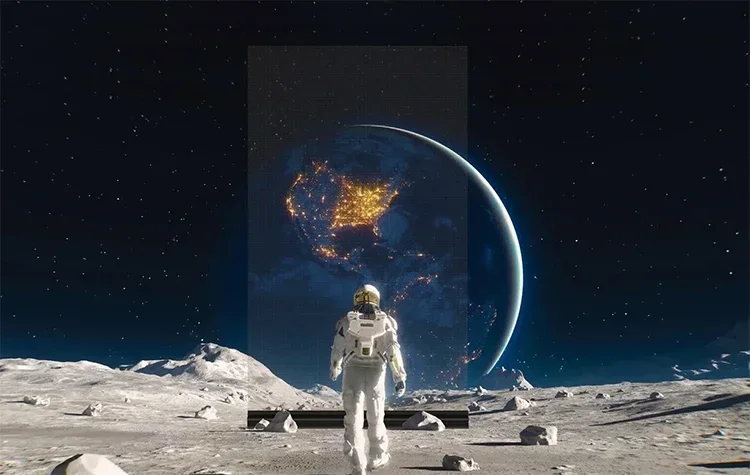 Glass Display Outdoor Film Advertising Soft Double Side Transparent Led Screen