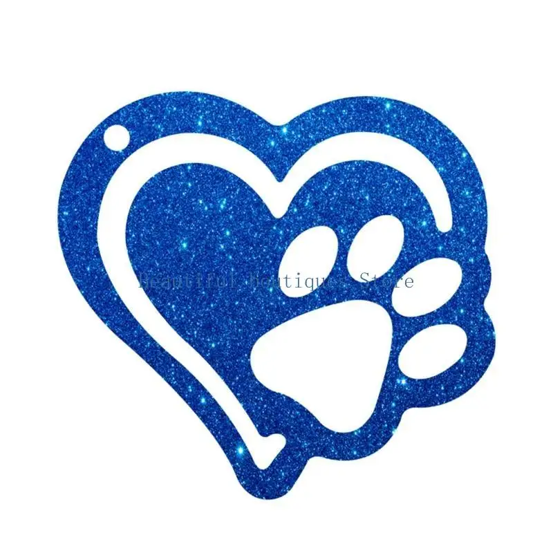 U4LF Handicrafts Dogs Paws Keychain Casting Mold Decoration DIY Crafts Jewelry Mould