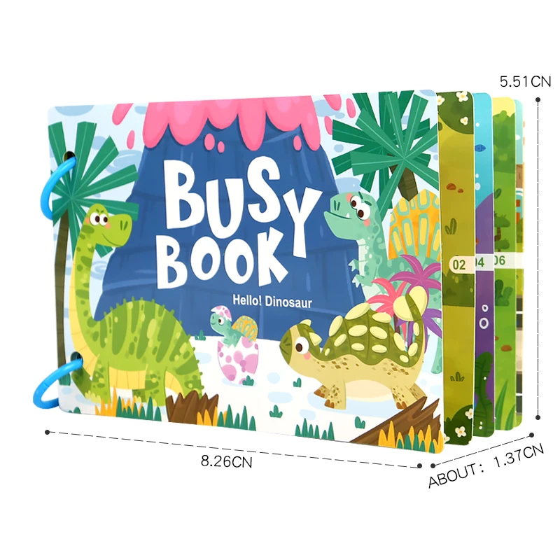 Puzzle Montessori Quiet Book Word Recognition Children's Early Education Enlightenment Stickers Book Toys image 5