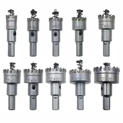16~35mm TCT Hole Saw Drill Bit Carbide Tip Cutter Hole Opener For Stainless Steel Aluminum Alloy
