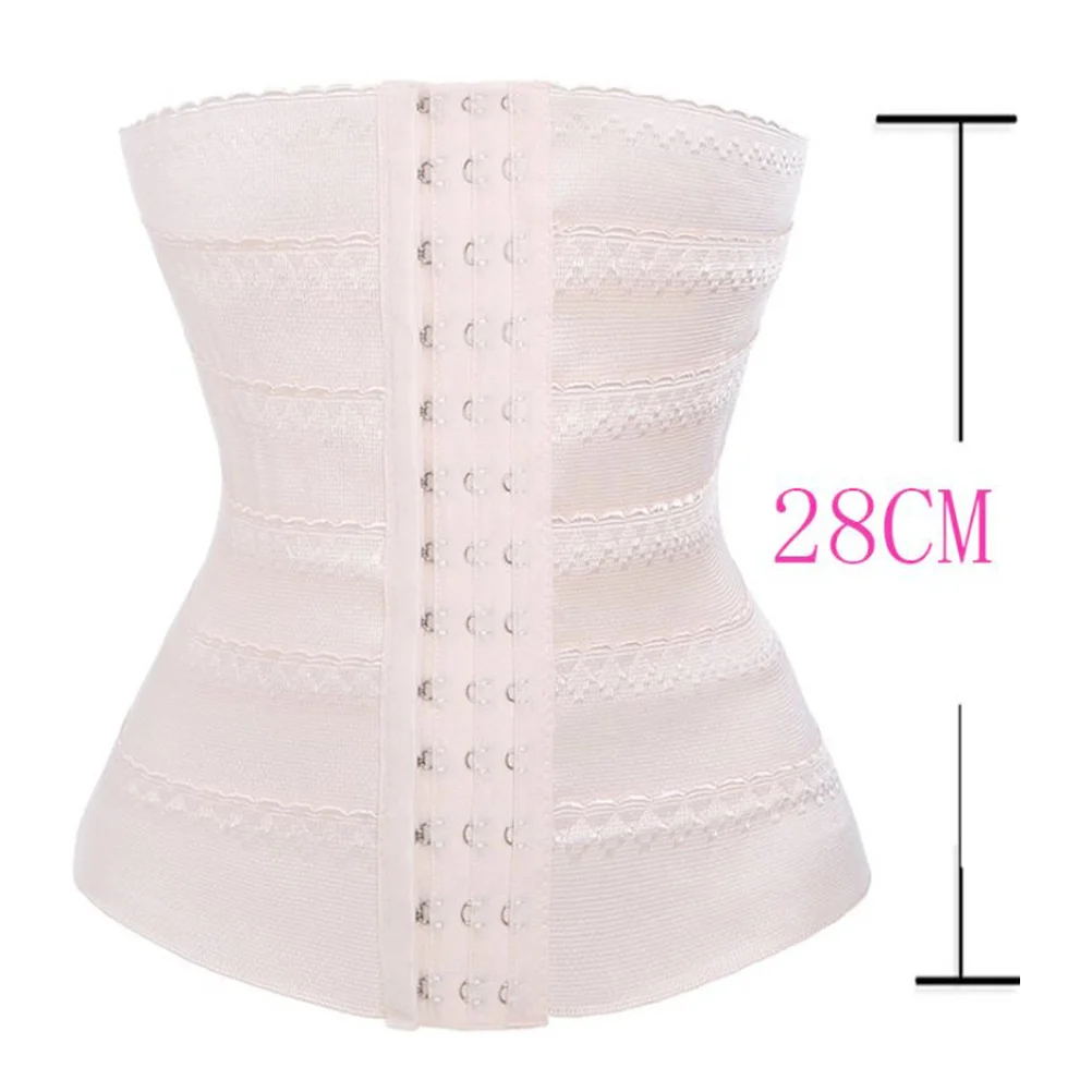 

M Size Skin Color Postpartum Abdominal Binder High Elastic Breathable Tummy Control Shapewear Reusable Belly Corset for Women