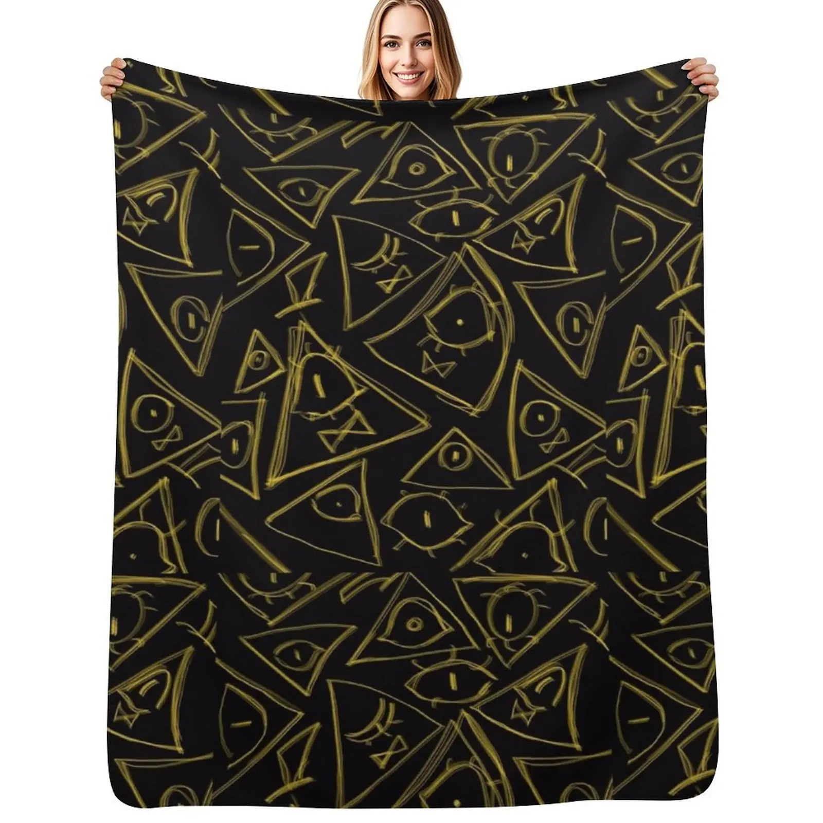 Many Bill ciphers jdscglkcnmsk Throw Blanket Warm Cozy Throw Blanket for Living Room Couch