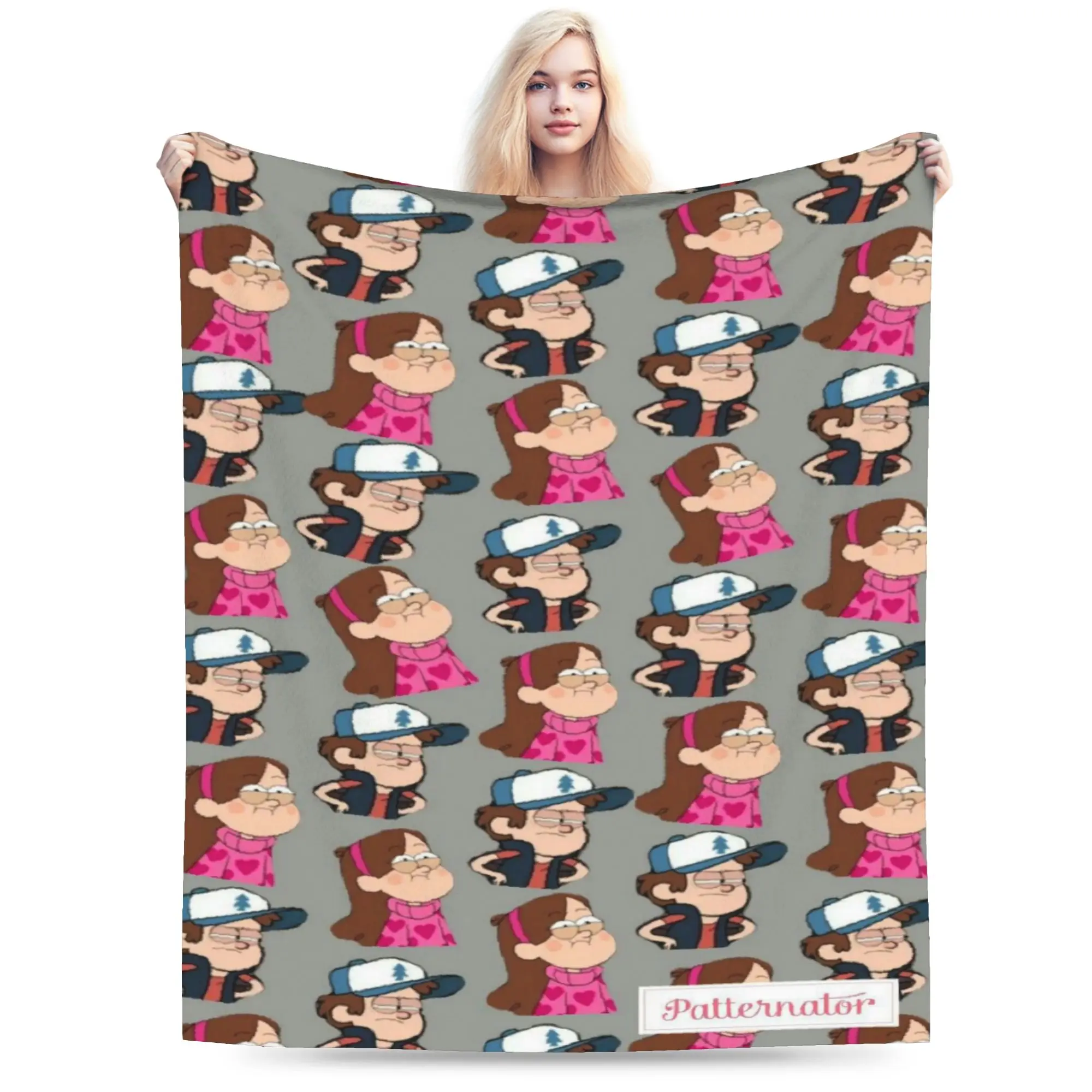 Gravitys Falls Throw Blanket for Couch  Soft Fuzzy Plush Blanket 50x60 Inches Multiple Sizes Bedspreads for All Seasons