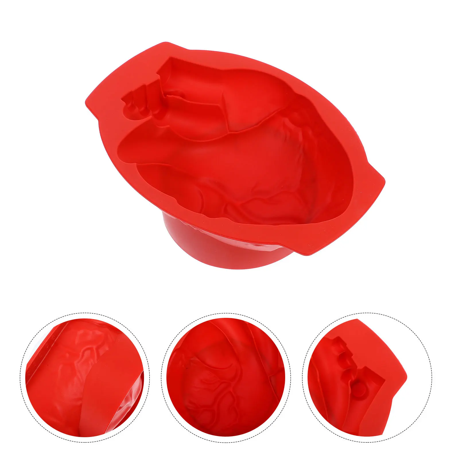 Molde de silicona para Chocolate con forma de corazón, molde antiadherente reutilizable para hornear para pastel, Fondant, postre, fiesta de Halloween