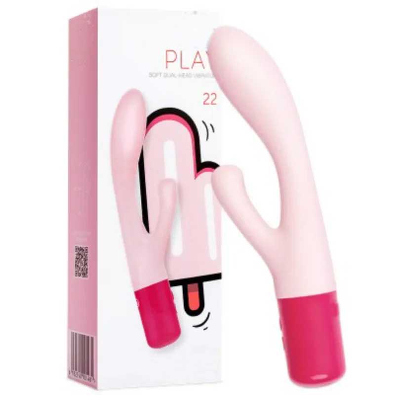 New G-Spot Dildo Dual Head Rabbit Vibrator Anal Vibrator Magic Wand Vagina Clitoris Massager Sex Toys for Female/Women