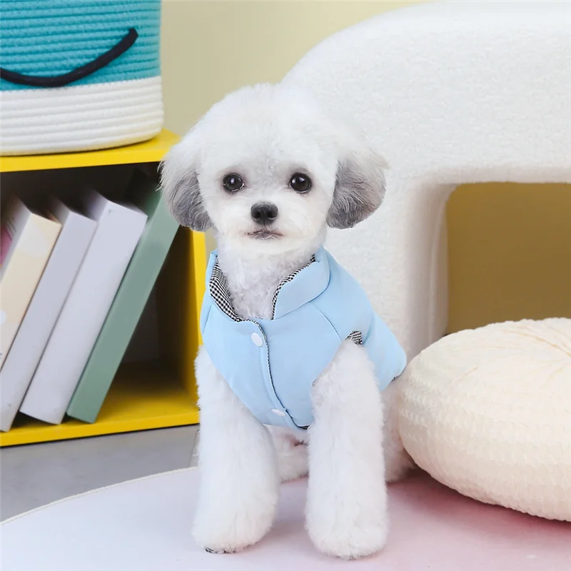 ABRE-Dog ملابس الشتاء جرو سترة دافئة معطف للقطط الكلاب الصغيرة والمتوسطة مع سترة D-حلقة تشيهواهوا أزياء البلدغ الفرنسية