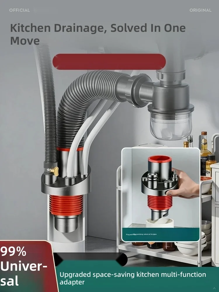Kitchen drain tee, sink, dishwasher, water purifier—specialized three‑way drain fitting to prevent backflow and sewer odors.