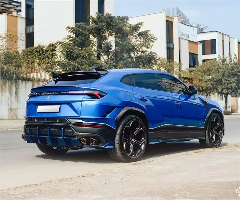 أجزاء جسم السيارة الكربون الجبهة حافة مصد السيارة الجانب تنورة رجل سوري نمط بوديكيت لامبورغيني URUS S طقم الجسم #3