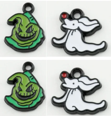 

10 pcs Halloween Charms Pendants Jewelry Making Necklaces Earrings Braceltes DIY