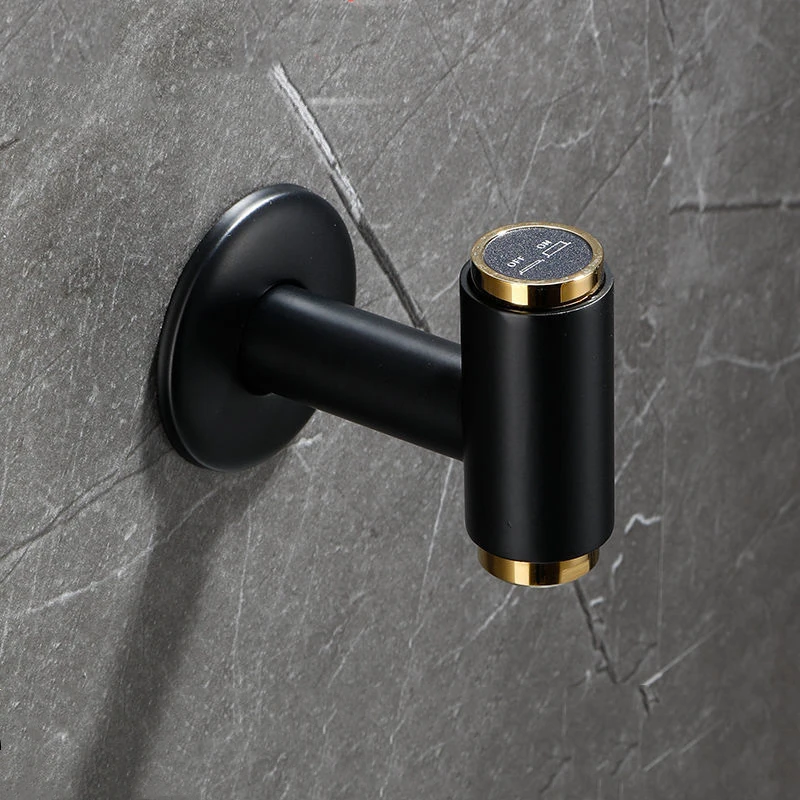 Immagine 3: 1PC Rubinetto in ottone Oro bianco/Oro nero Pulsante Mop Rubinetto per piscina Singolo beccuccio per acqua fredda Rubinetto ad apertura rapida Balcone WC