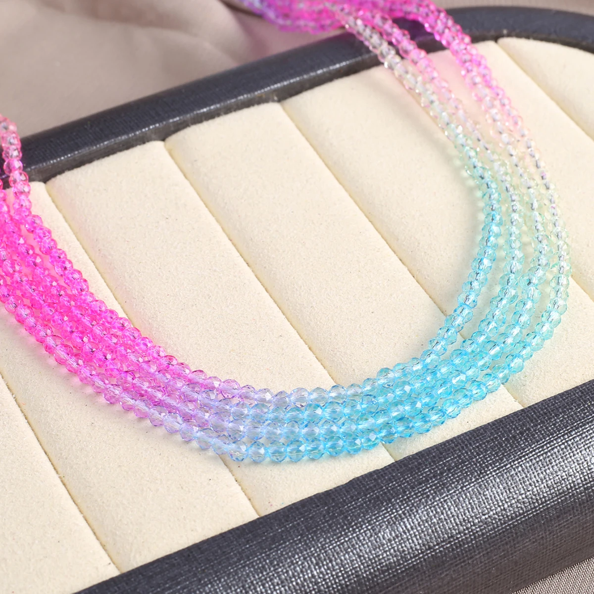 Faceted Natural Spinel Stone Beads Round Shape Section Beads for Jewelry Making DIY Bracelet Necklace Accessories Size 2/3mm