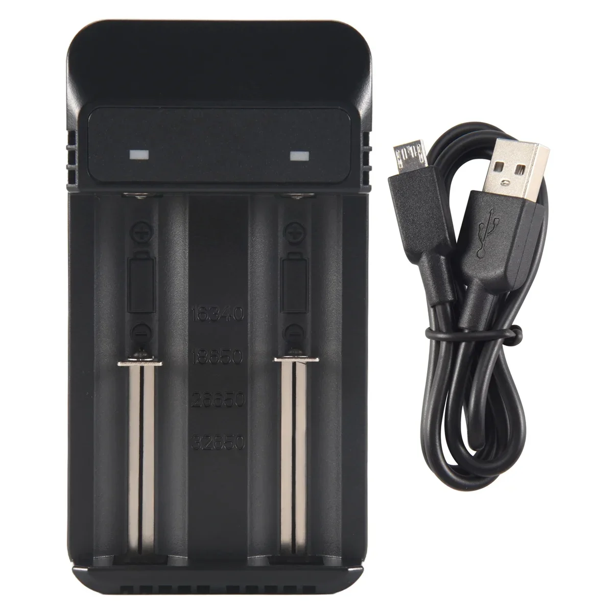 Dual Solts Smart Charger for 32650 26650 18650 17670 16340(Cr123A) Lithium Battery XY