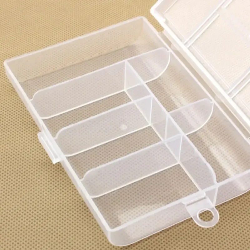 6 ızgara plastik mücevher kutusu plastik alet kutusu ayarlanabilir zanaat organizatör depolama boncuk bilezik takı kutuları araç kutusu