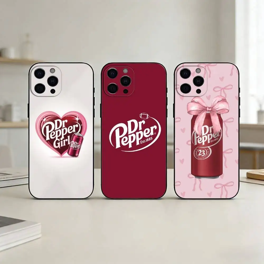 

Cherry Drink Brand D-Dr P-Pepper Phone Case Silicone black Soft For IPhone 17,16,15,14,13,12,11,SE,Plus Pro Max
