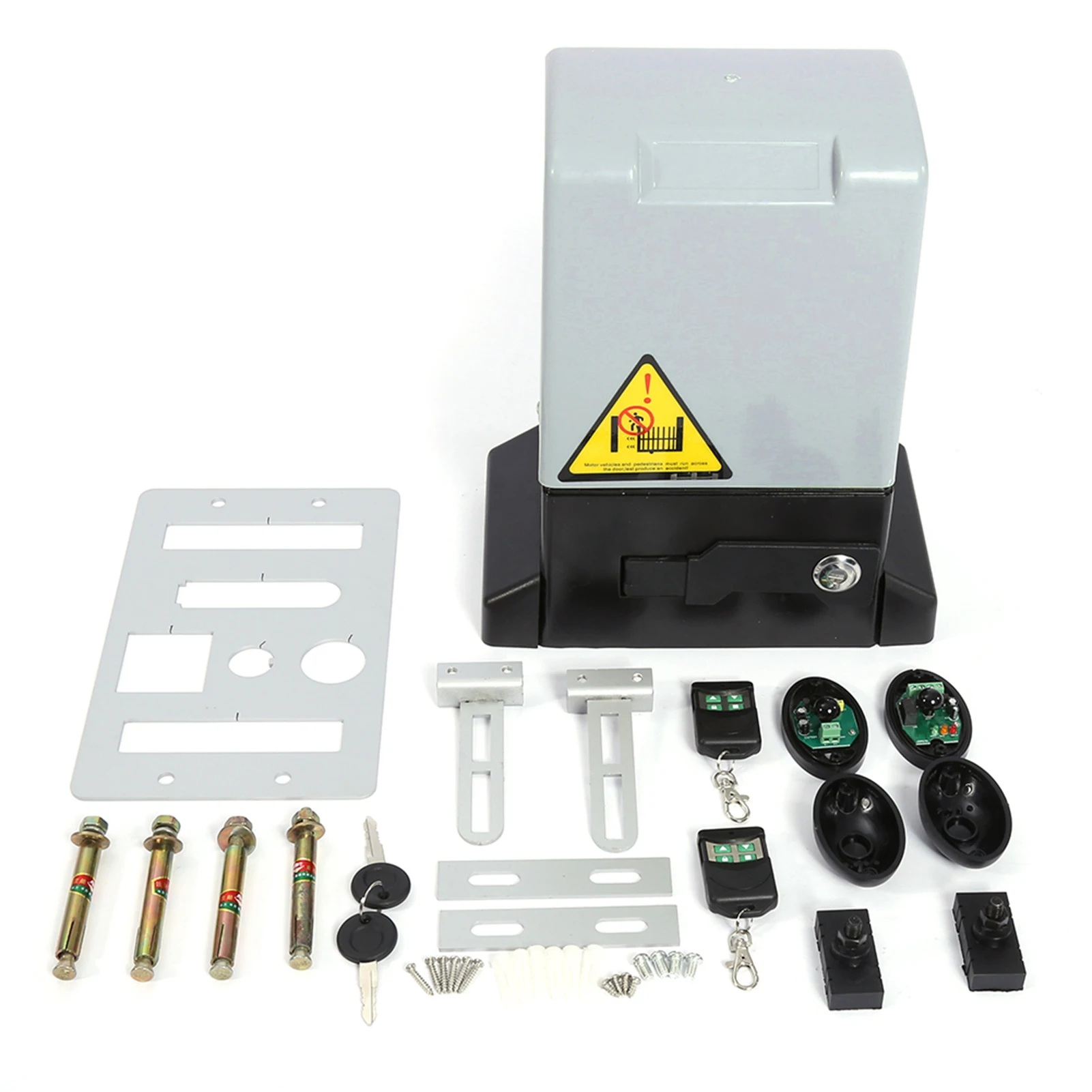 

2000KG Motor Powered Sliding Gate Opener Gate Opener Motor 2 Set Heavy Duty Without Battery 750W with 12mm Rack for Villa Gate