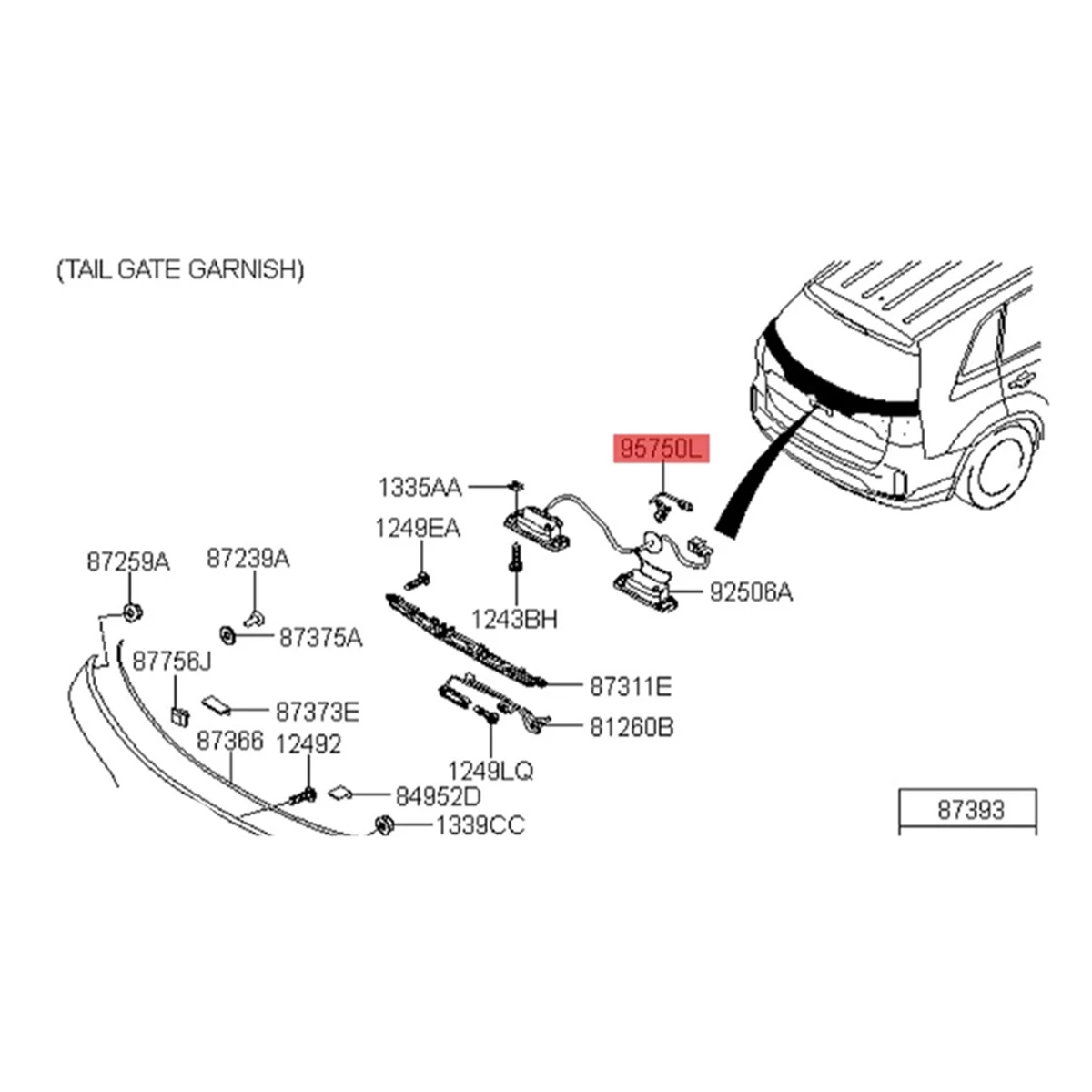 Car Rear View Camera Backup 95760-2P600 for Kia Sorento 2012-2015 Tailgate Assist Parking Camera Assembly