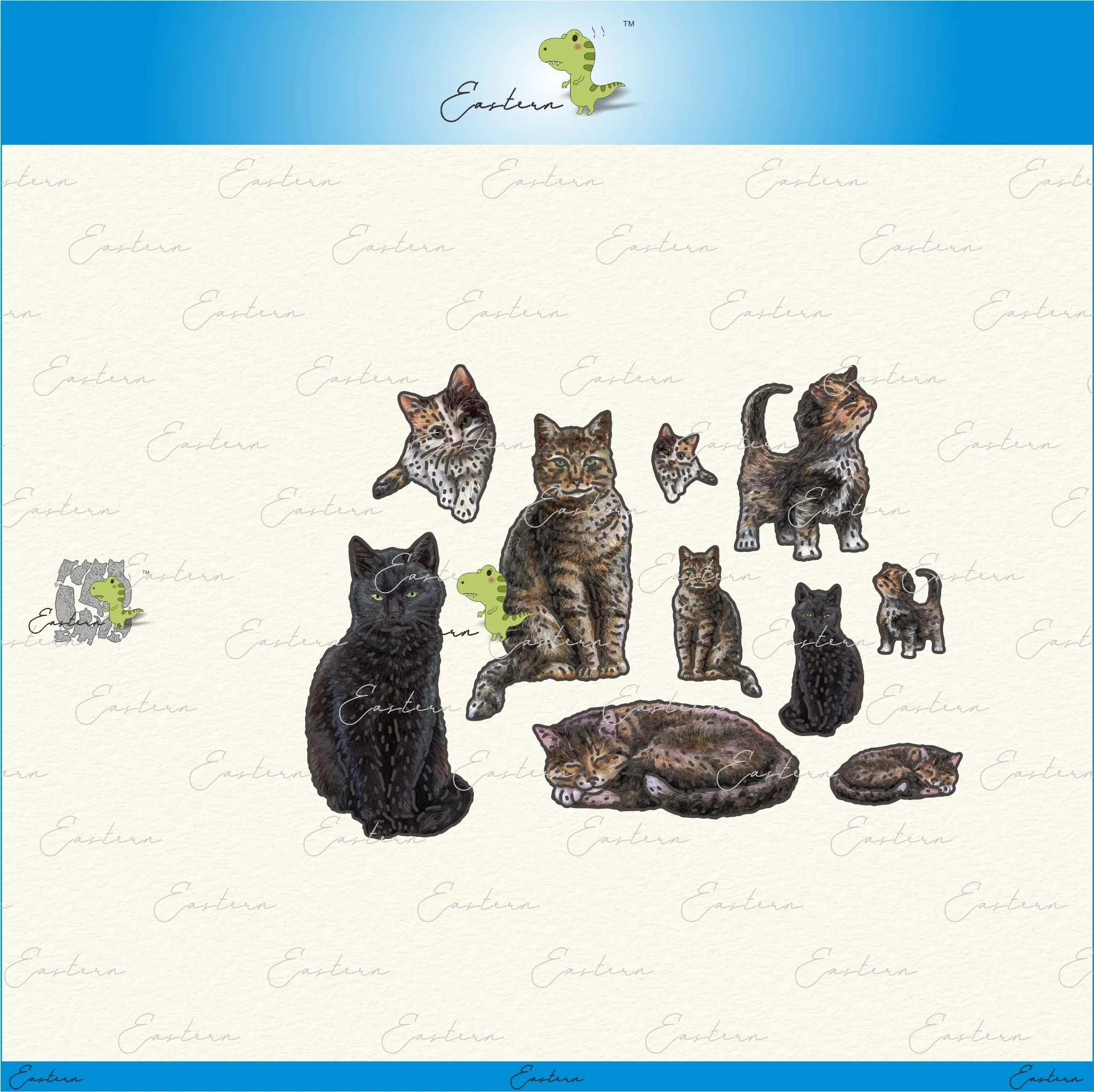 A Purrfect Gathering metal cutting dies 2023 new diy molds Scrapbooking Paper Making die cuts crafts Printed Sheet