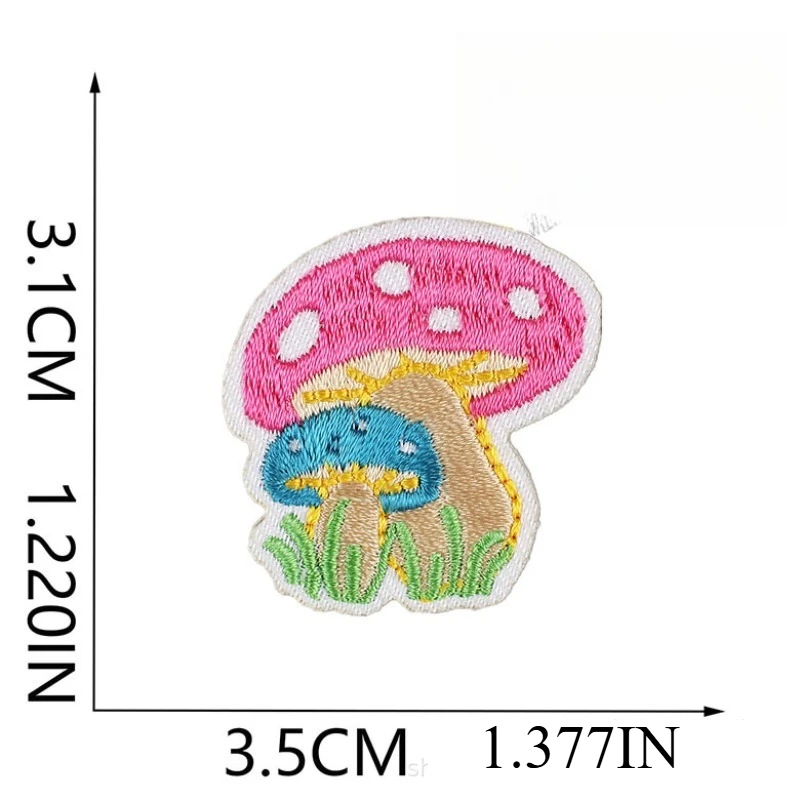 

Small Animal Clothes Decoration Cartoon Mixed Embroidery Cloth Sticker Cucumber Embroidery Label Mini Flower