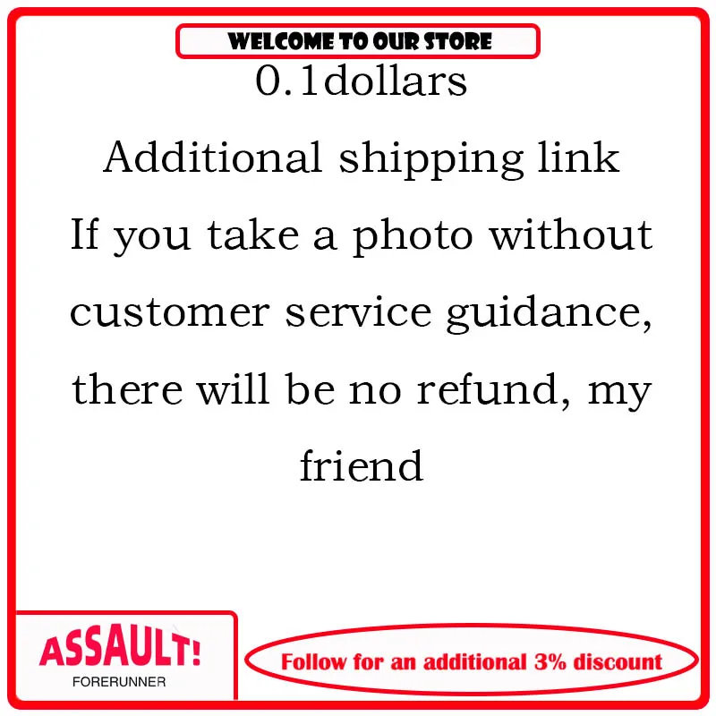 Pay your order shipping cost $0.01