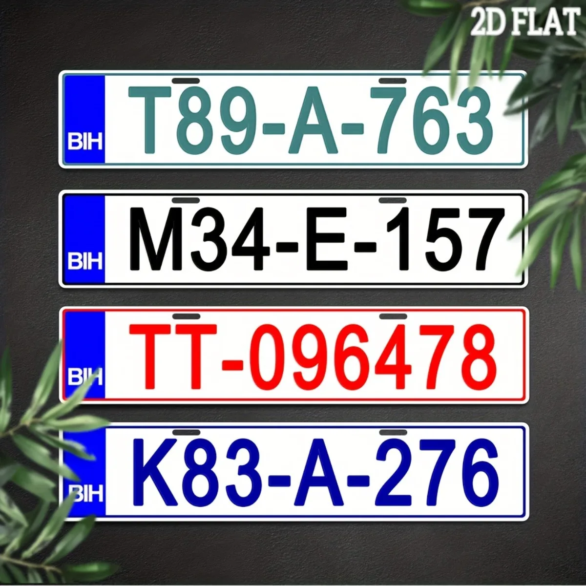1 Stück individuelles 2D-Metallschild „Flat Bosnia und Herzegovina“. |   Personalisierter Text |   Auto-/Zuhause-/Wanddekoration und Weihnachtsgeschenk (nur Dekor)