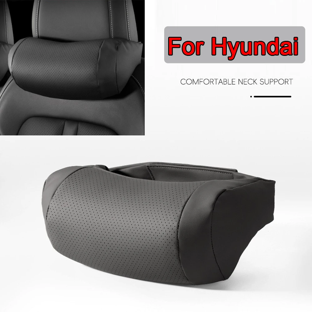 New Car Headrest Neck Support Soft Seat Neck Pillow Comfort Breathable For Hyundai Santa Fe Sonata Tucson Kona I30 IX25 IX35