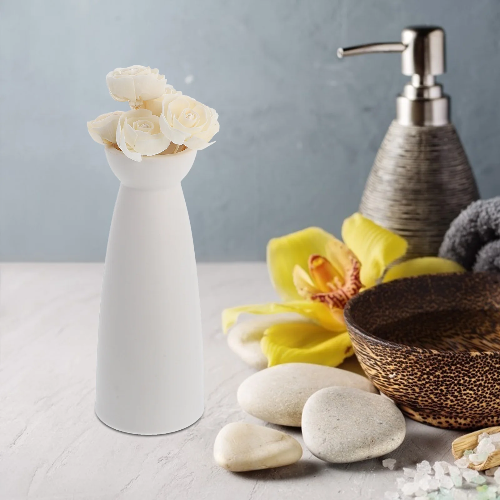 

6 шт., тростниковый диффузор, палочки для цветов, диффузор для эфирного масла, натуральный ротанг, деревянные цветы, домашний аромат, домашний аромат