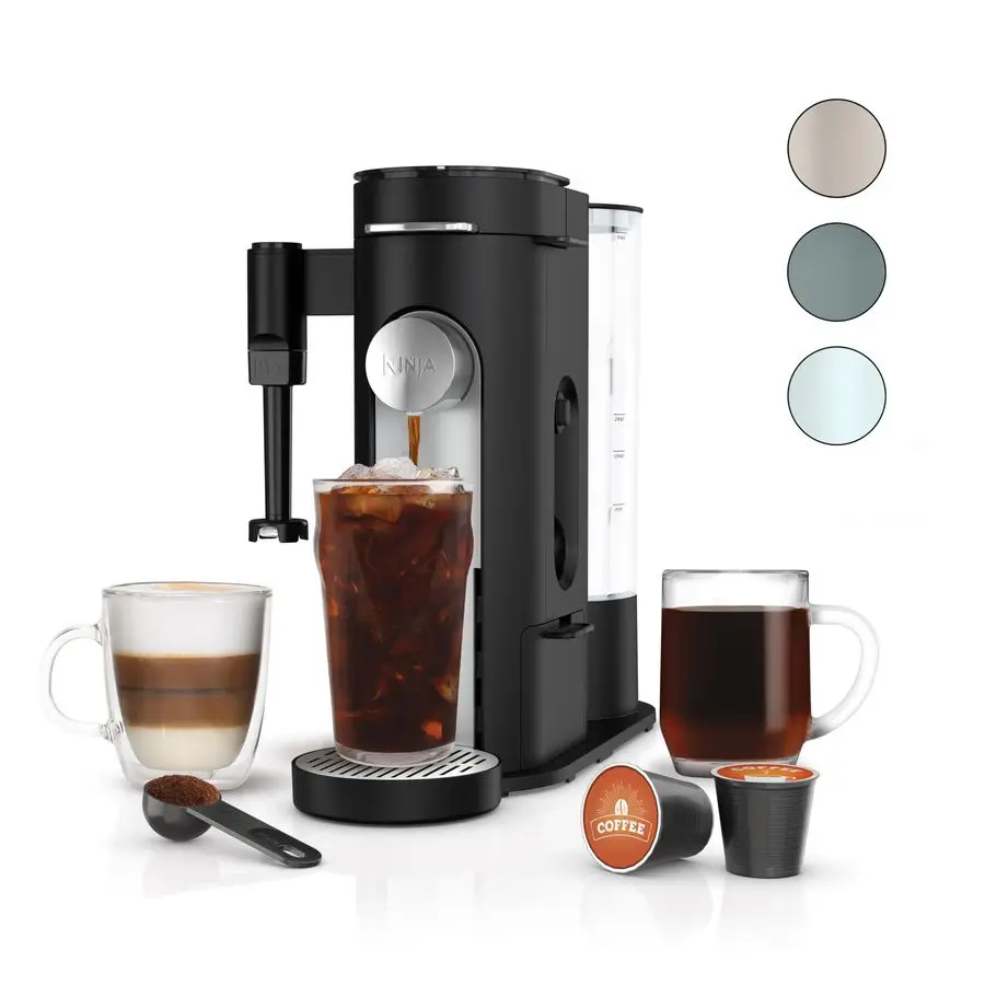 

Coffee Maker Single Serve Brew with Coffee Pods amp Grounds Compatible with KCup Coffee Pods 4 Brew Styles, up to 24oz Cup Size