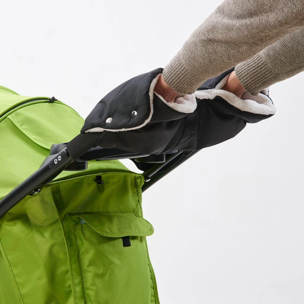 Baby Stroller Universal  Warm Gloves Winter Windproof Coldproof Padded Gloves Baby Pram Accessories