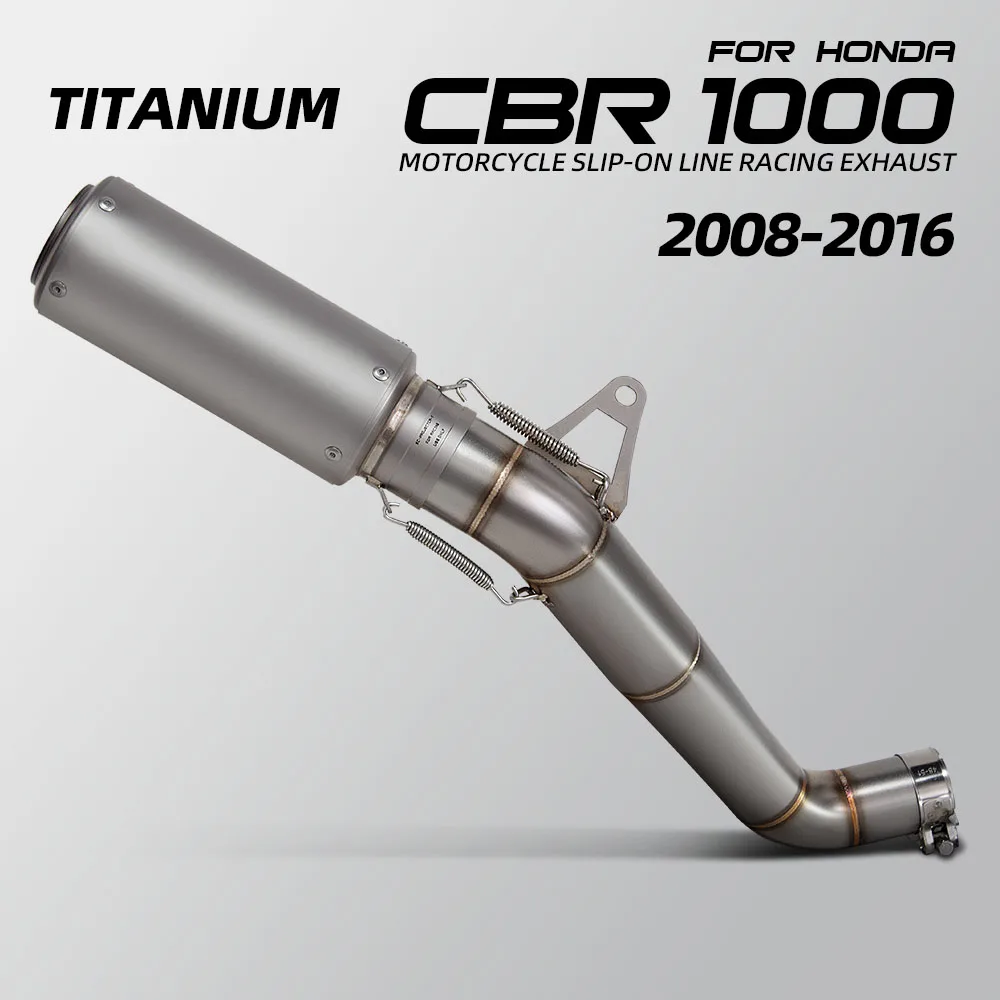 

For Honda CBR1000RR CBR1000 RR 2008-2016 Sport Racing Exhaust Motorcycle Slip on Line Muffler with Adapter Middle Pipe
