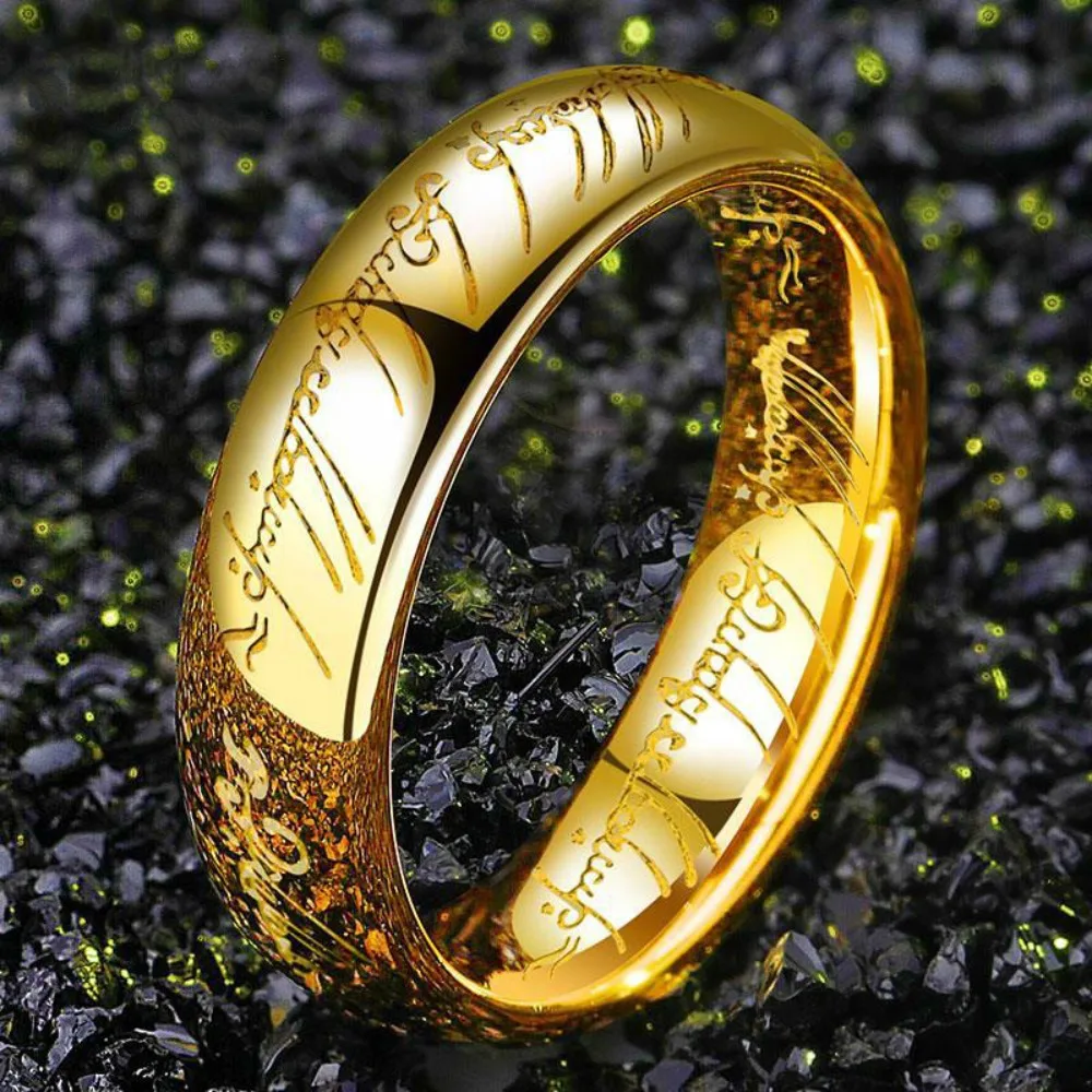 Stainless Steel Laser Engraving Exquisite Couples Wedding Rings, Men And Women Fashion Movie Jewelry Gifts Wholesale