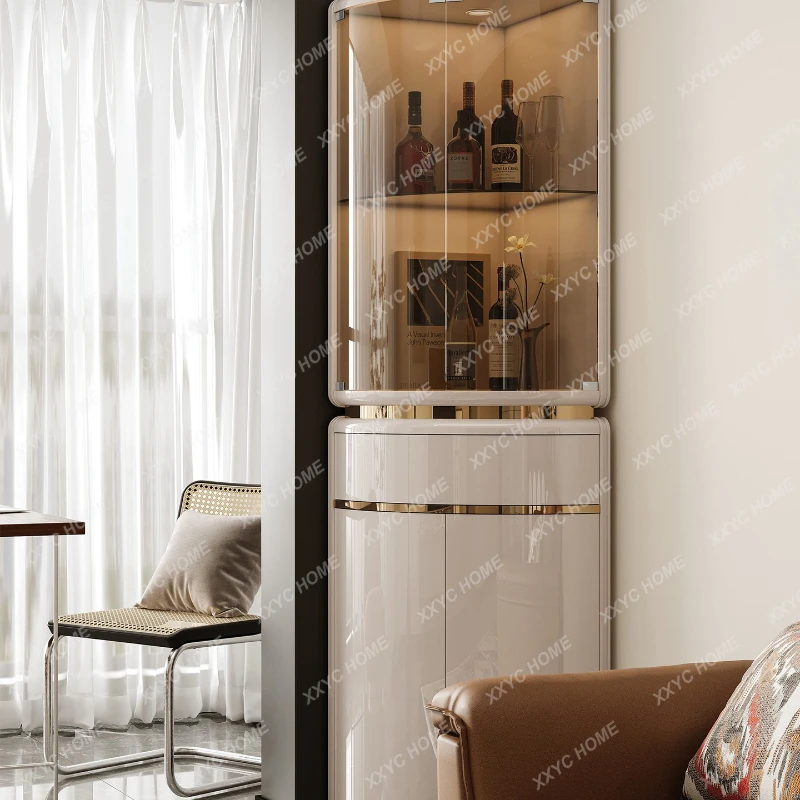 

Угловой винный шкаф L Meal, настенная полка, треугольный приставной шкаф для гостиной в стиле легкой роскоши