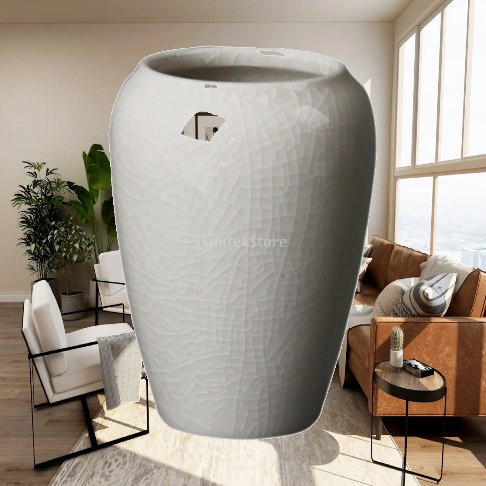 Ceramic Succulent Plant Pot Small 3.94'' Height for Living Room Tabletop