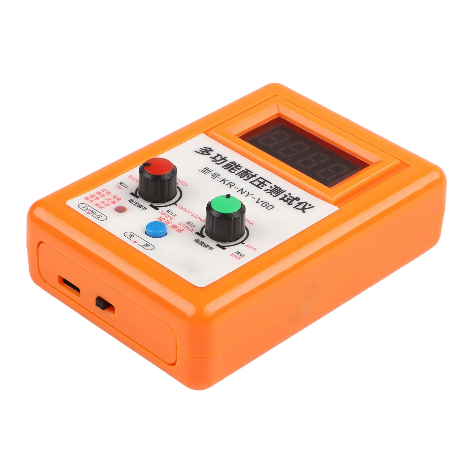 MOSFET DC Withstand Voltage Tester 0-3700V Adjustable Current High Digital Display For Electronic Component Testing Tool