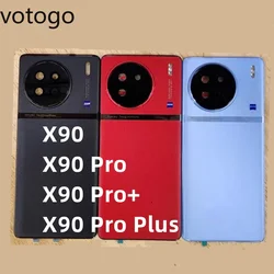 Repair Original For Vivo X90 Pro / X90 Pro+ Plus Rear Battery Back Cover Glass Door Housing Case + Camera Lens Frame Replacement