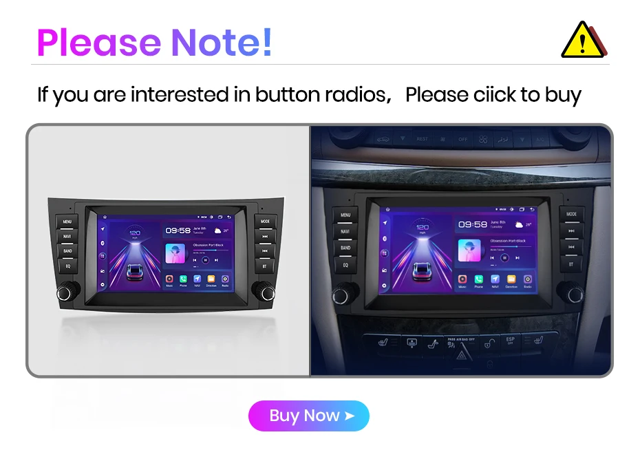 Junsun Wireless CarPlay Android Auto Autoradio für Mercedes Benz E-Klasse W211 E300 2002-2010 Multimedia GPS Navigation SWC RDS 4G Wifi Auto Intelligente Systeme – Detail 2
