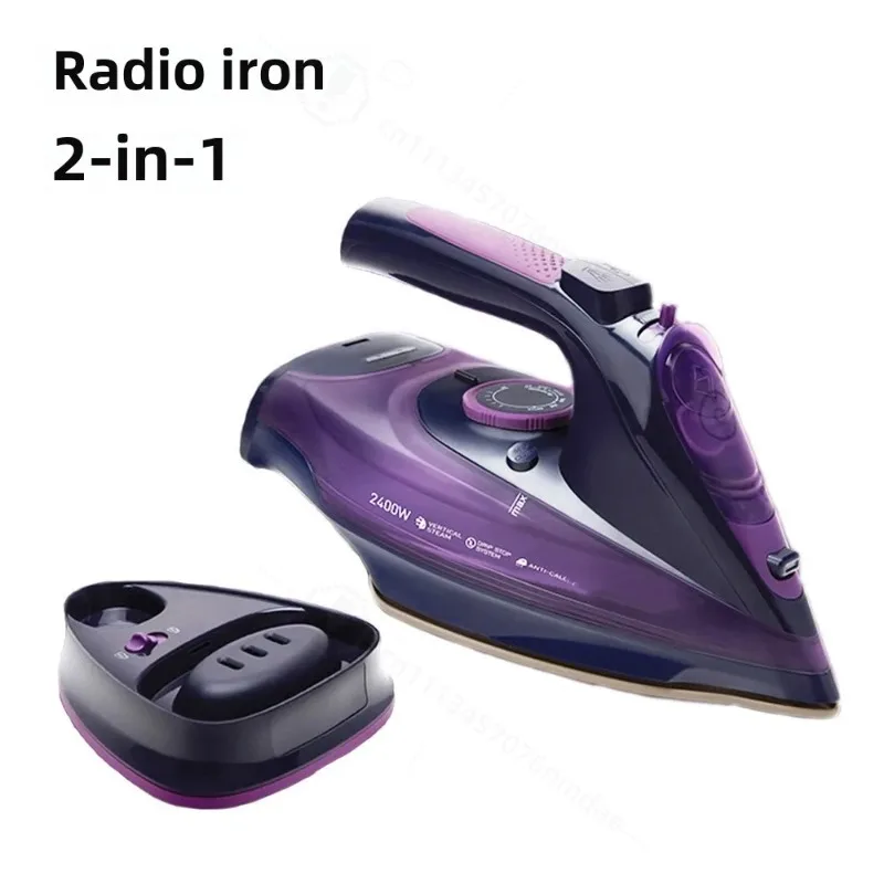 Handheld Electric Iron Cordless Steam Ironing Machine Wired Wireless Optional Travel Iron with Base for Home And Travel Use