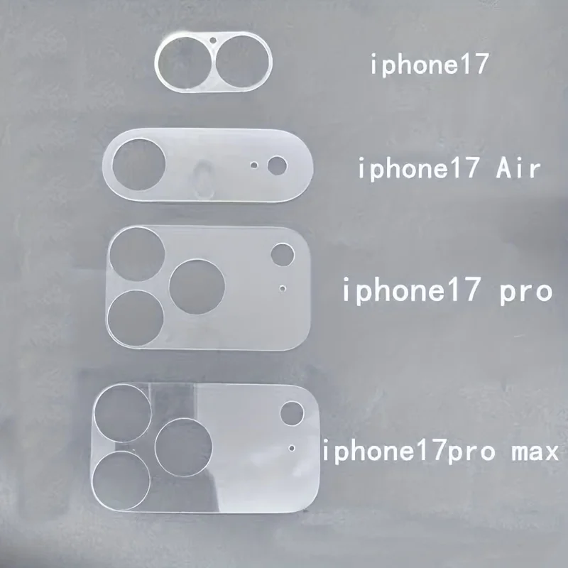 2pcs iPhone 17 Pro Max/17 Pro/17 Air Lens Protector, Flexible Transparent Soft Film, Full Transparency, Scratch-Resistant