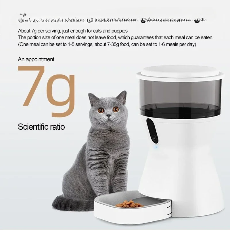 Auto Timer Reminder Food Dispenser Smart wi-fi Automatic Pet Feeder with Camera Automatic Cat Feeder