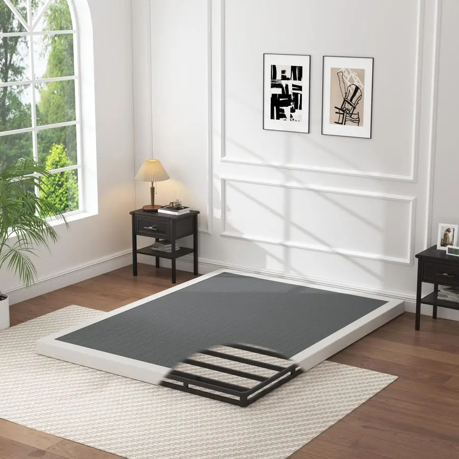 

Металлическое основание для кровати Profile Box Spring Full, усиленное, 3 дюйма, легко собирается