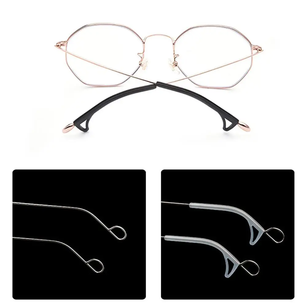 

Fixed Soft Silicone Anti-Slip Eyeglass Holder Legs Sleeve Glasses Cover Ear Hooks Eyeglass Accessories