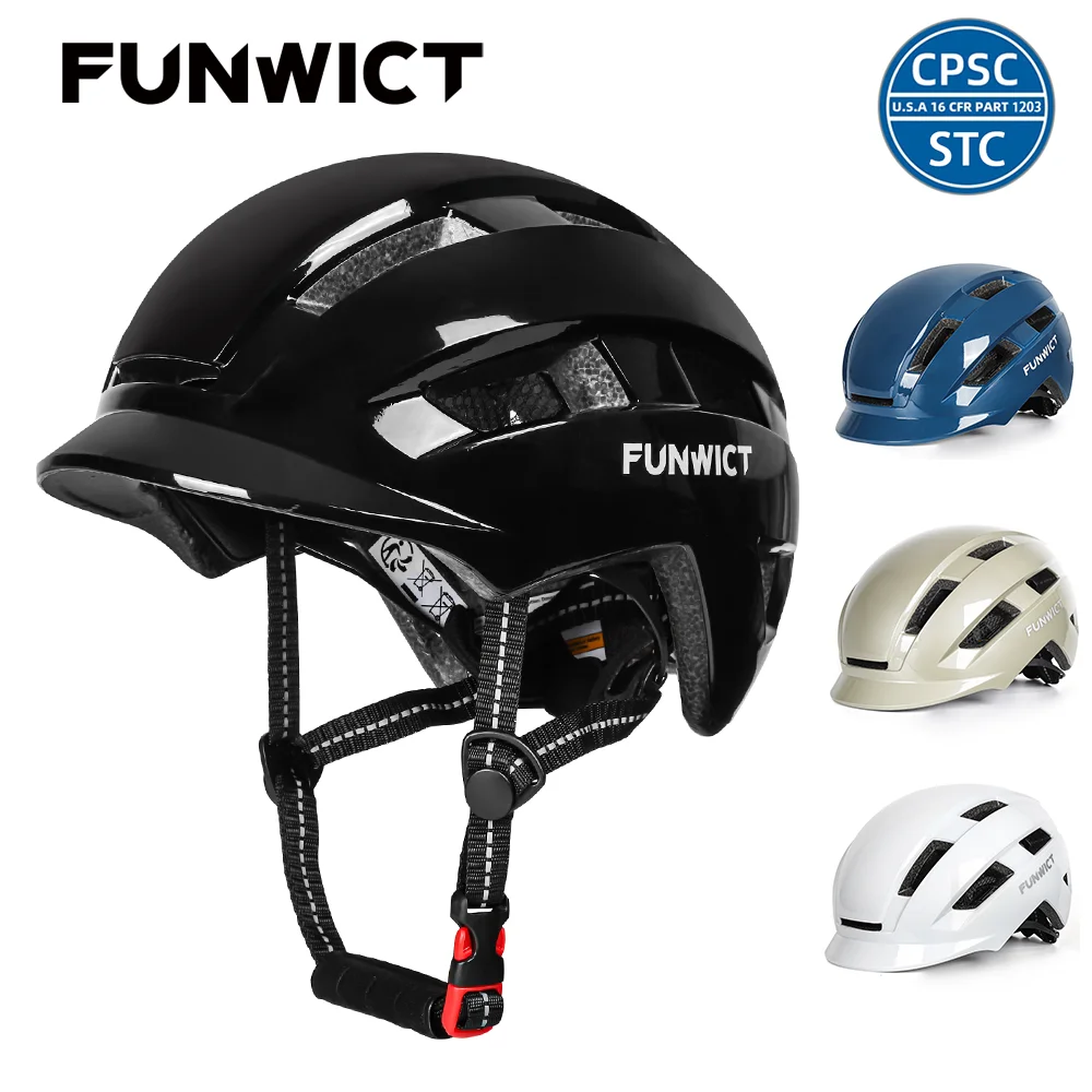 Urban Commuter Road Bike Helmet Men's Women's Electric Bicycle Helmet Scooter MTB Kask Racing Speed Cycling Riding Safety Helmet