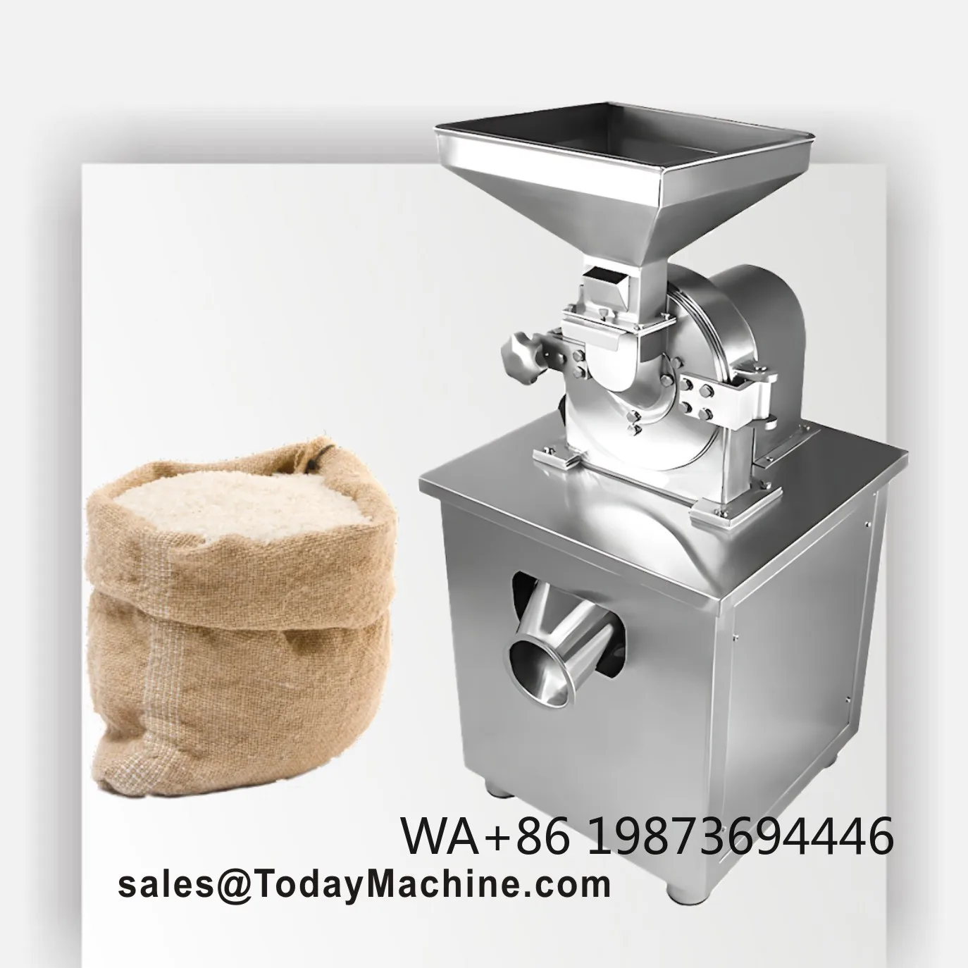 Industrial Electric Fine Crusher, Coffee Bean Powder Pulverizer Grinding
