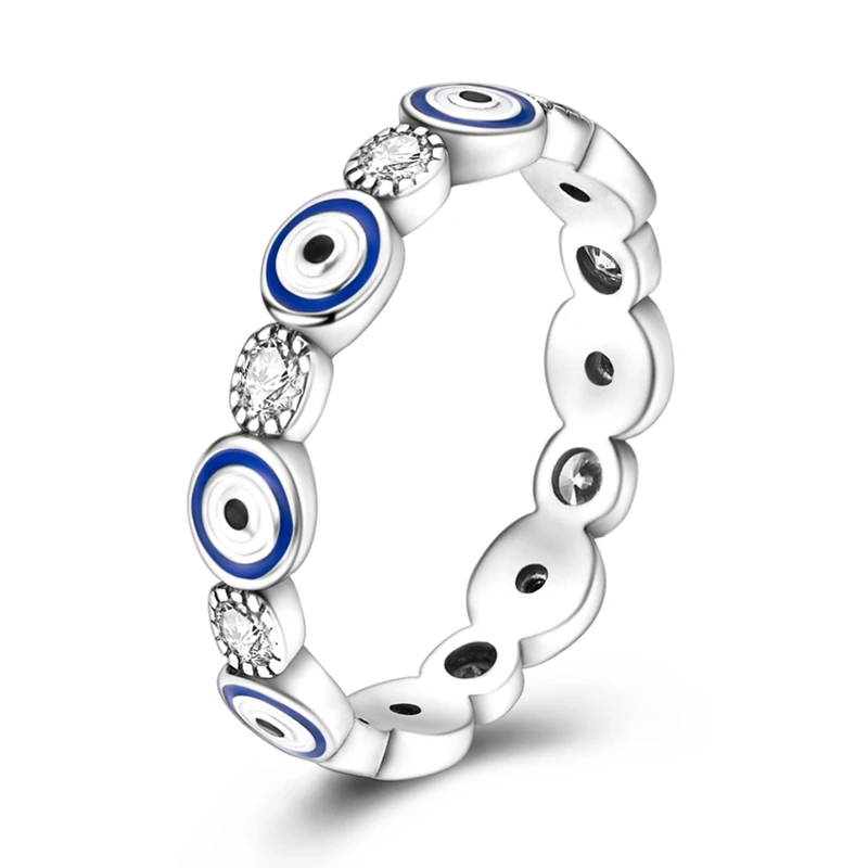 2026 New 925 Sterling Silver The Eye Ring Of Faith For Women Fashion Exquisite Birthday Anniversary Jewelry Gifts