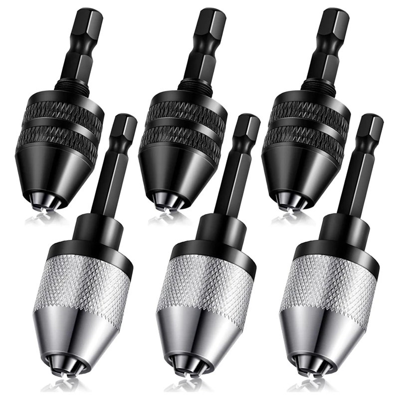 

Keyless Drill Chuck Bit,Keyless Drill Chuck Fast Change Converter Extension Screwdriver Drill Adapter0.3-6.5/0.3-3.6Mm