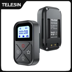 TELESIN 80M Bluetooth Remote Control for GoPro Hero 13 12 11 10 9 8 With Shortcut Key Screen Display Action Camera Accessories